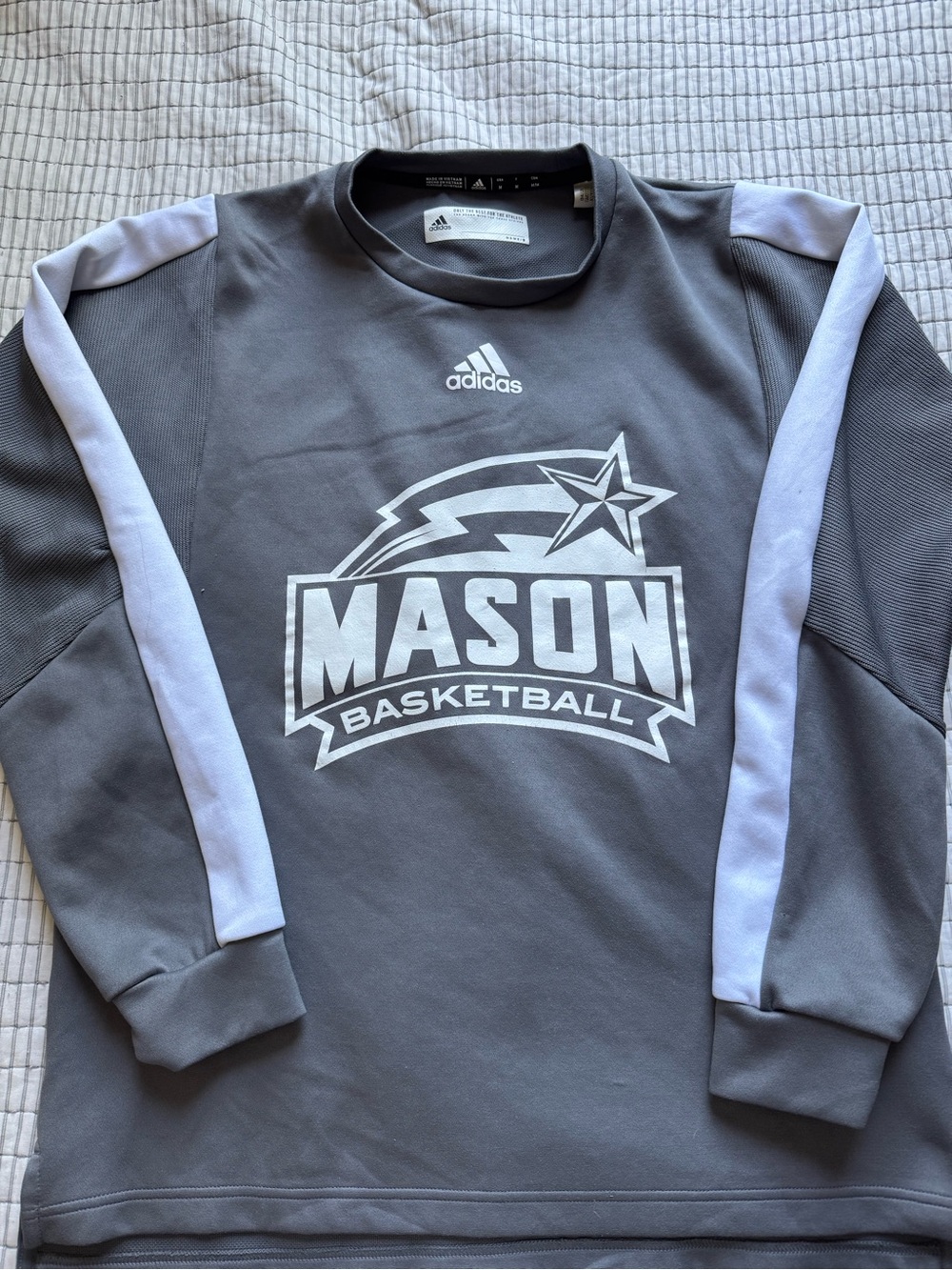 Adidas George Mason University Basketball Crewneck Team Issued